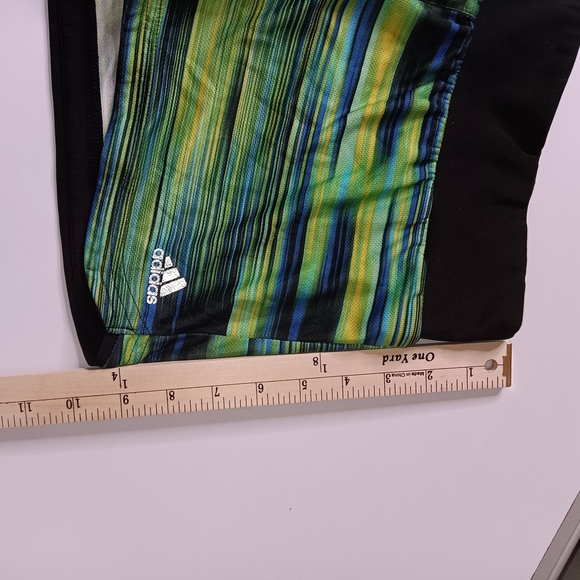 Adidas Dynamic Green and Blue Athletic Shorts - Picture 6 of 6